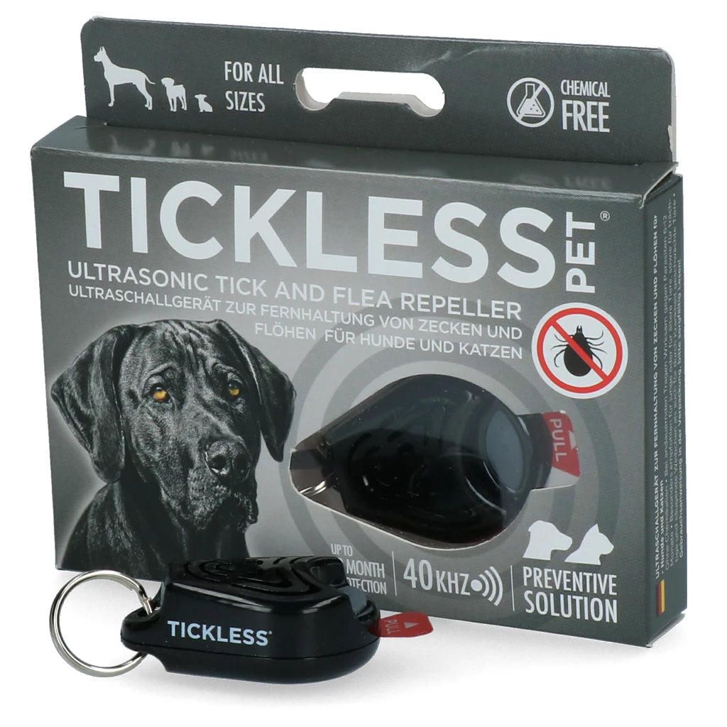 Tickless Pet minimaal 6 maanden bescherming Zwart
