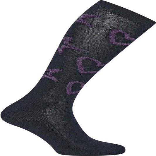 Imperial Riding Sokken IRHCosy Hearts Navy 35-38