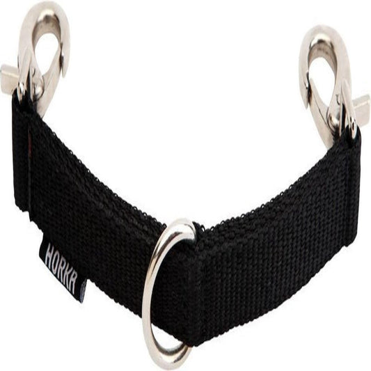 Horka Longeerstuk Met D-ring Polyester 13 Cm Zwart
