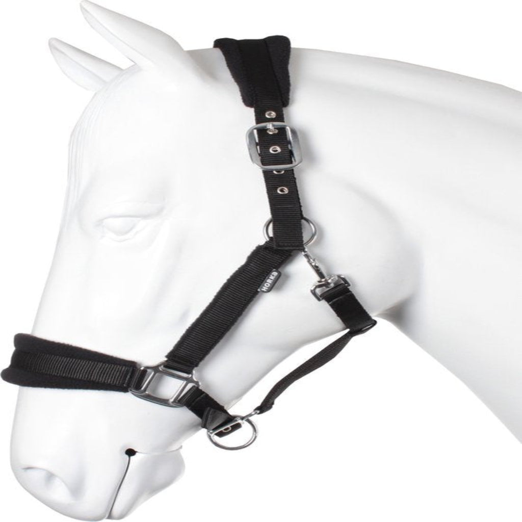 Horka - Halster Fleece Zwart Pony