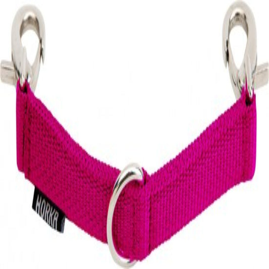 Horka Longeerstuk Met D-ring Polyester 13 Cm Roze