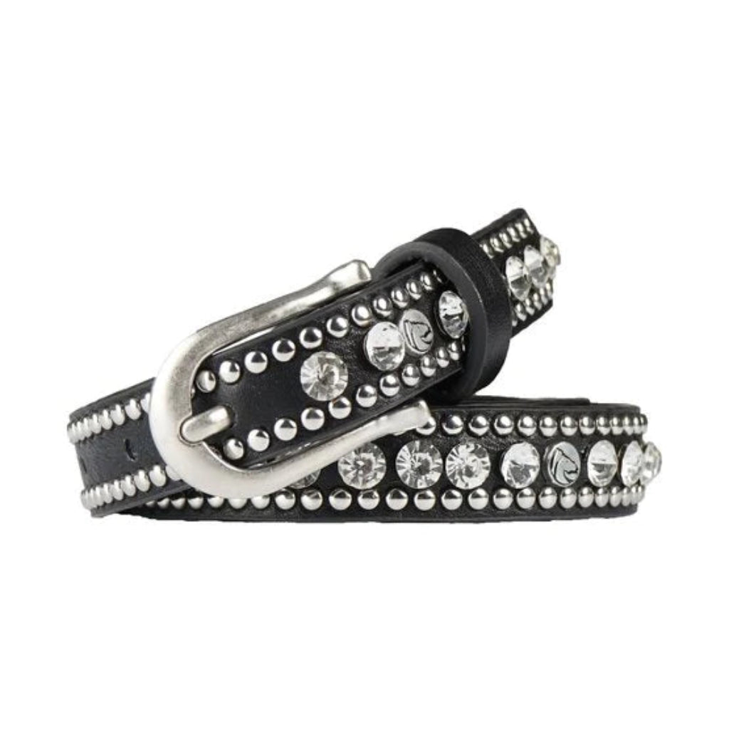 Horka Leren Riem Zwart 85 cm