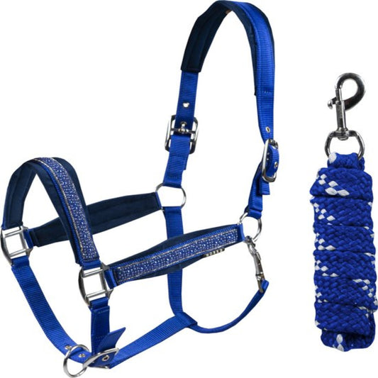 Horka - Halster Set EP Crystal & Pearls - Royal Blue - Pony